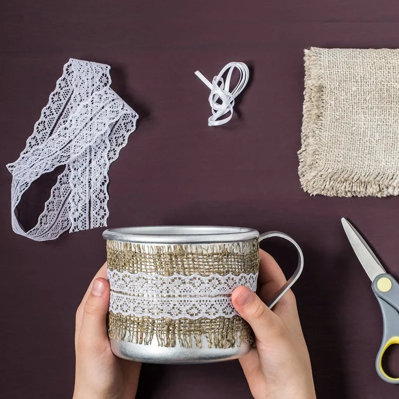 White Mesh Lace Trim Ribbon  Perfect for DIY Crafts