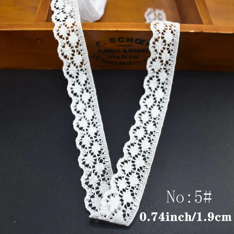 White Mesh Lace Trim Ribbon  Perfect for DIY Crafts