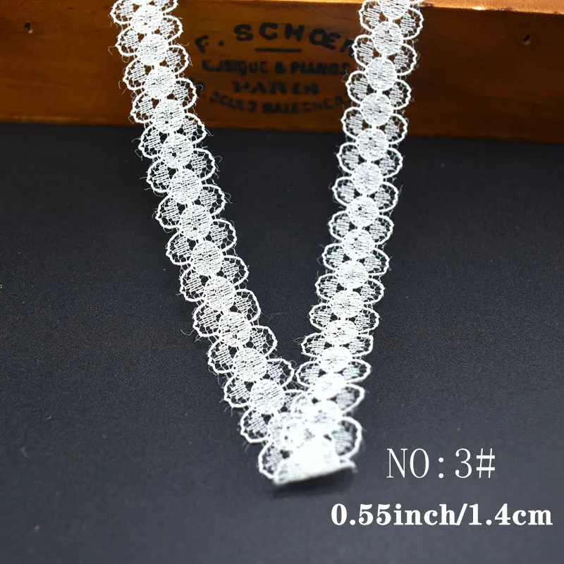 White Mesh Lace Trim Ribbon  Perfect for DIY Crafts