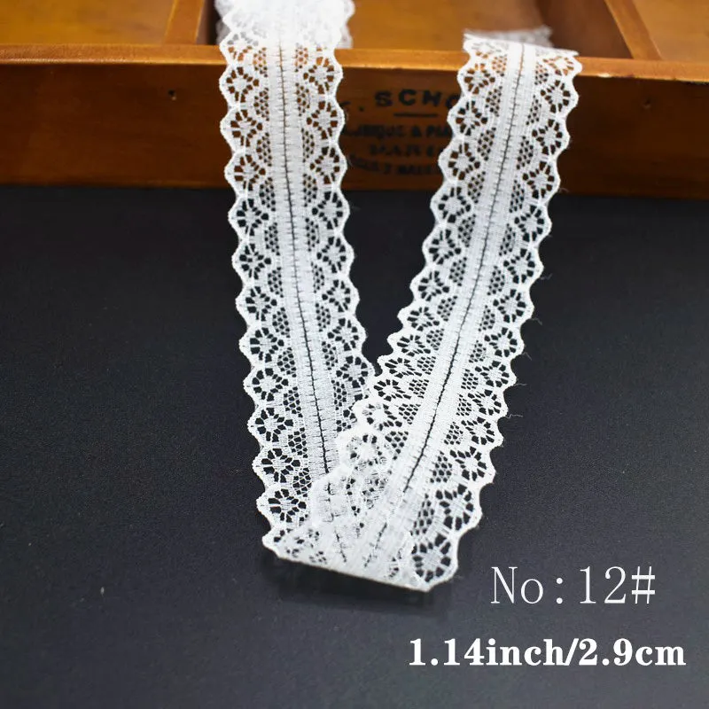 White Mesh Lace Trim Ribbon  Perfect for DIY Crafts