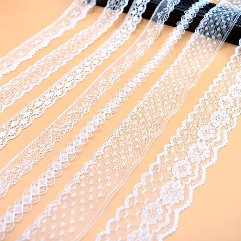 White Mesh Lace Trim Ribbon  Perfect for DIY Crafts