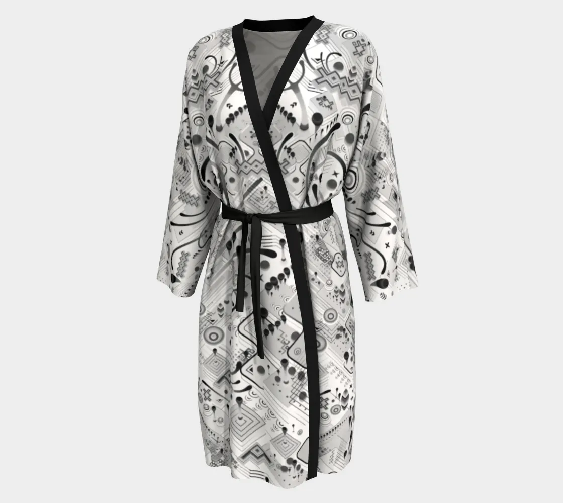 WHITE STEPS PEIGNOIR KIMONO | TAS