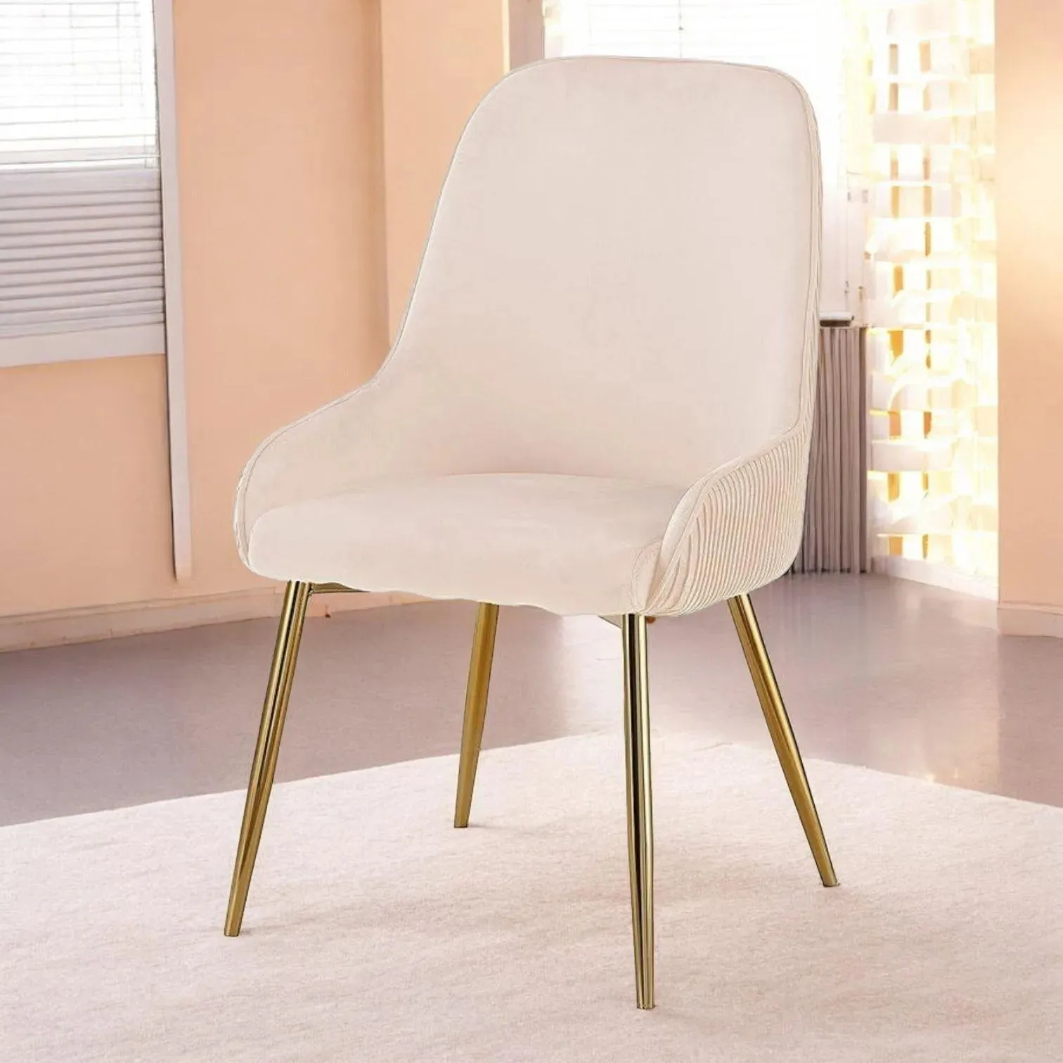 Wooden Twist Echelon Modern Cafe Dining Chair Wih Metal Legs