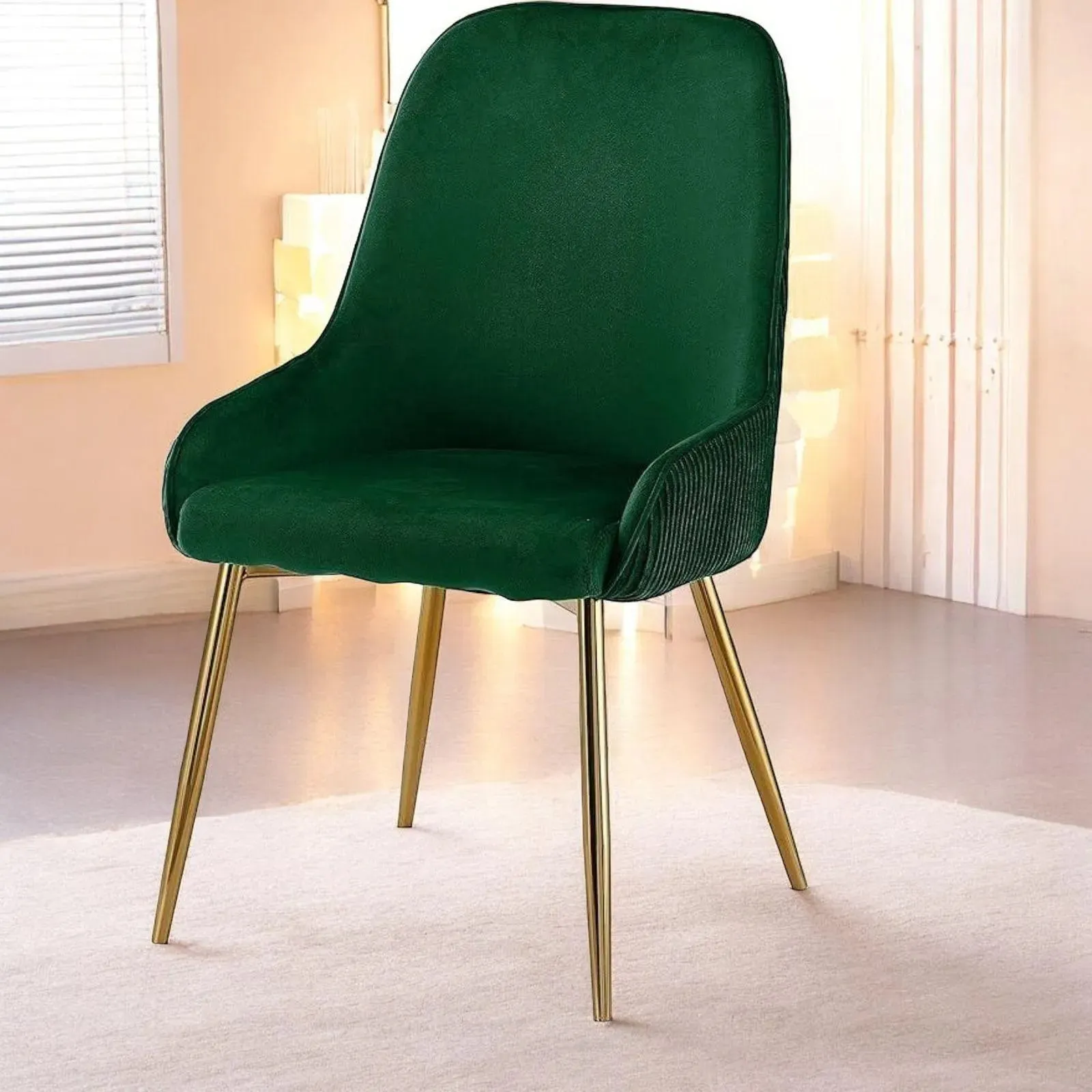 Wooden Twist Echelon Modern Cafe Dining Chair Wih Metal Legs