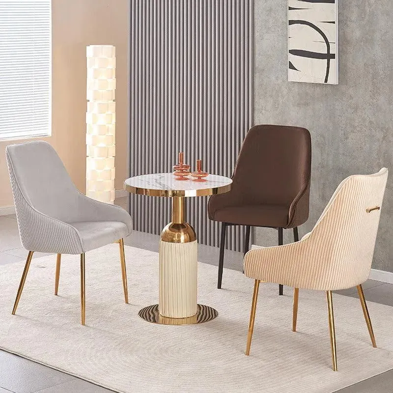 Wooden Twist Echelon Modern Cafe Dining Chair Wih Metal Legs