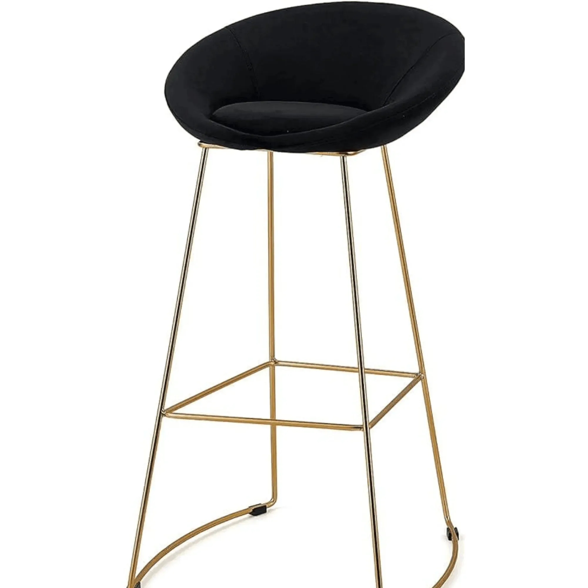 Wooden Twist Mope Design Modern Cafe Dining Chair Metal Legs