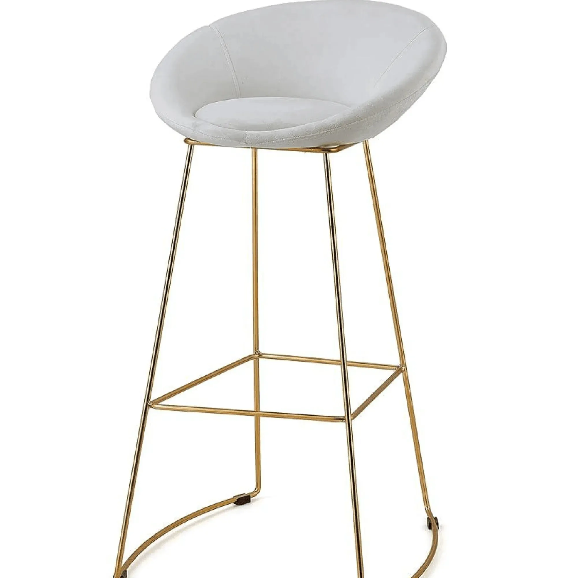 Wooden Twist Mope Design Modern Cafe Dining Chair Metal Legs