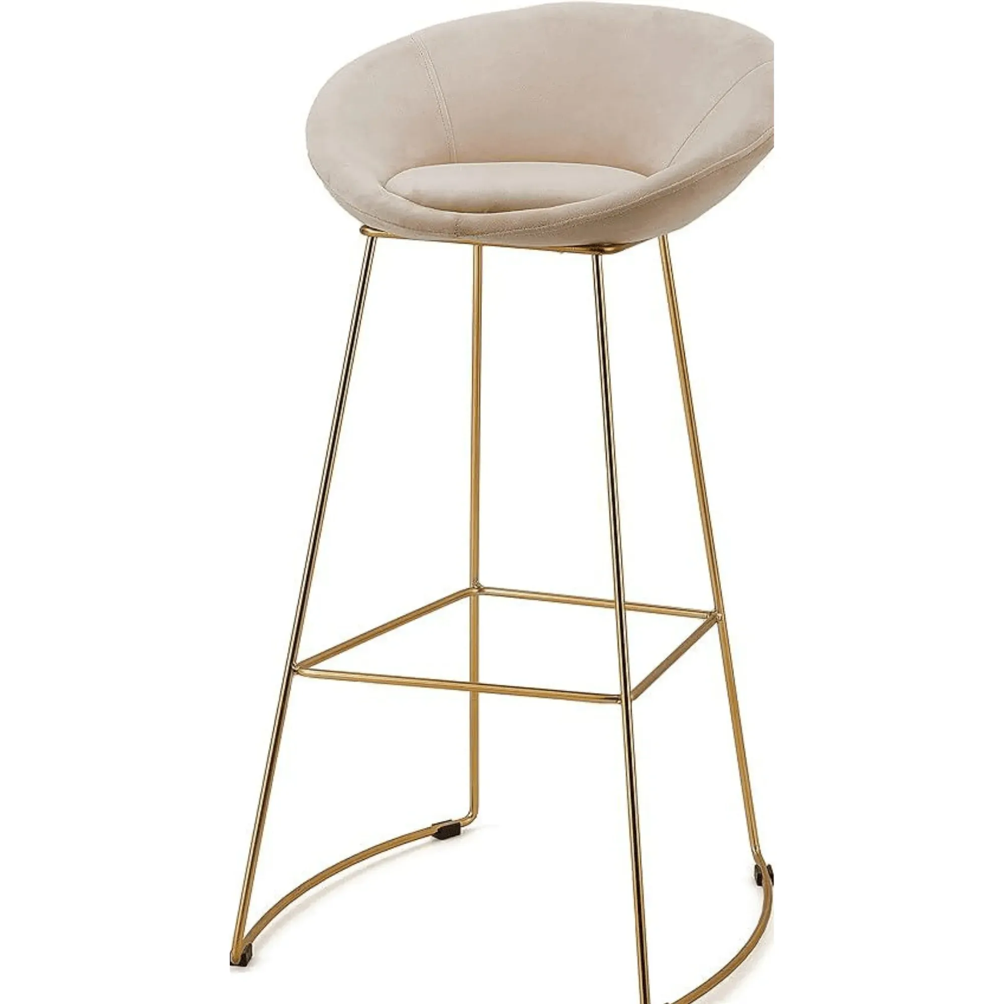 Wooden Twist Mope Design Modern Cafe Dining Chair Metal Legs