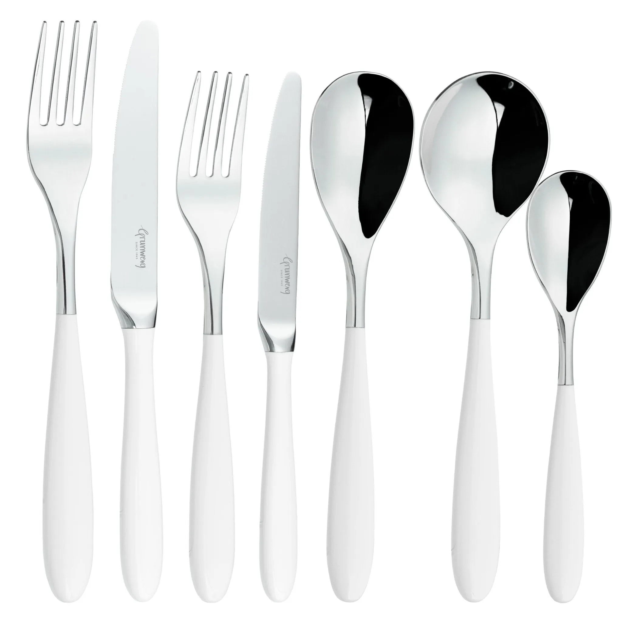 Yin & Yang White 56 Piece Cutlery Set